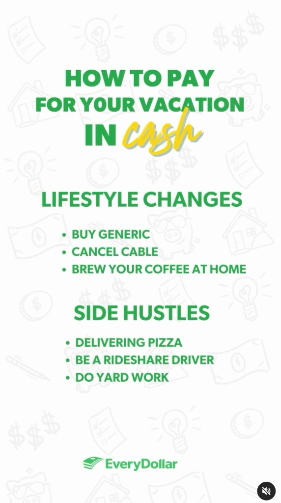 How to Pay for Your Vacation in Cash