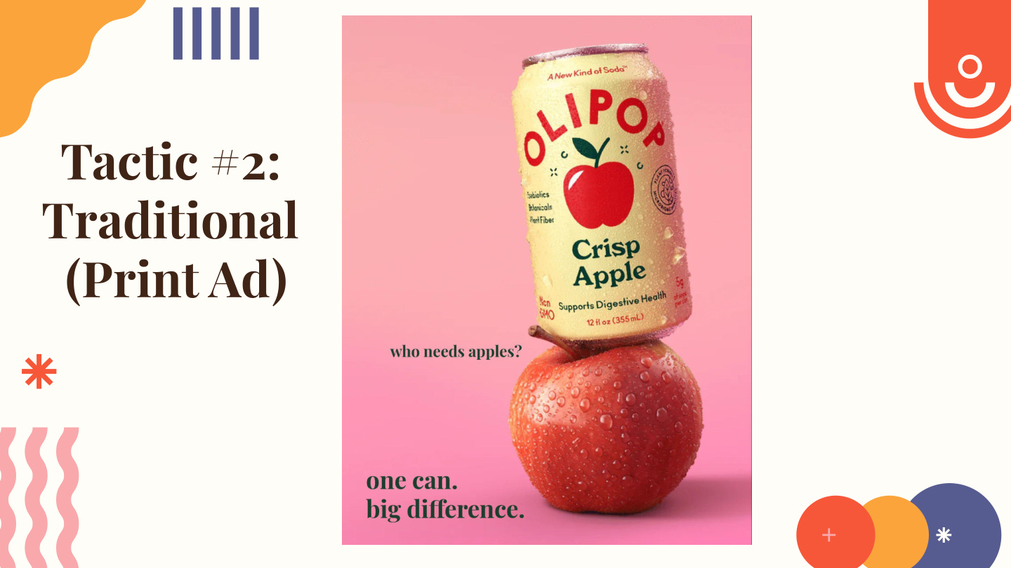 Slide 8 — Print ad