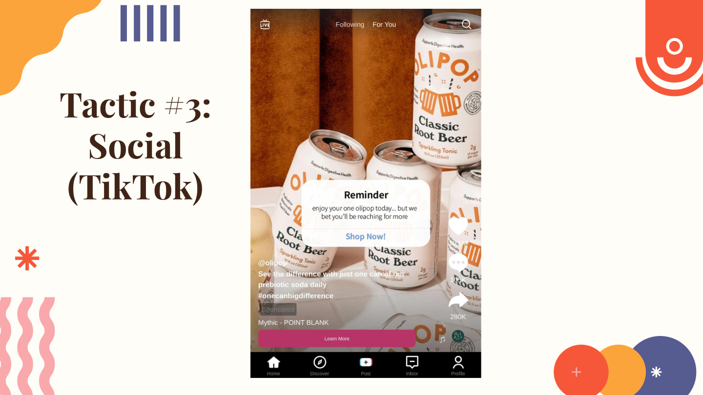 Slide 9 — TikTok social