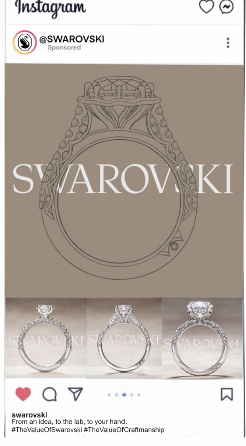 Swarovski — Instagram Ad mockup